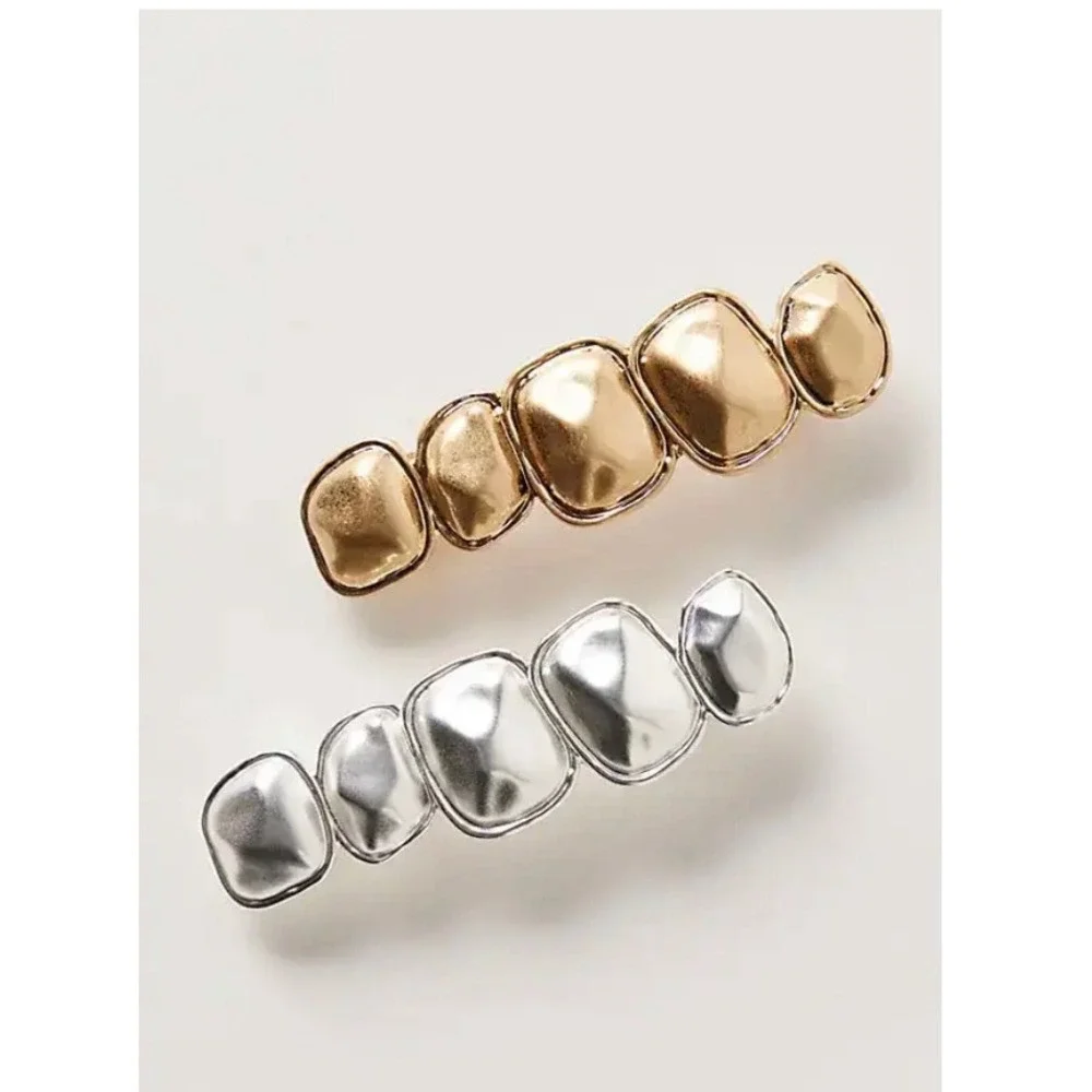 Free People Rocky Barrette Gold one size new NWT hair accessory